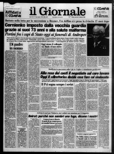 Il giornale : quotidiano del mattino
